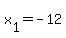 x%5B1%5D+=+-12