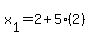x%5B1%5D+=+2%2B5%282%29