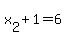 x%5B2%5D%2B1=6