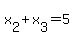 x%5B2%5D%2Bx%5B3%5D+=+5