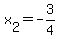 x%5B2%5D=+-+3+%2F+4