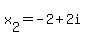 x%5B2%5D=-2%2B2i