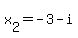 x%5B2%5D=-3-i