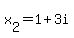 x%5B2%5D=1%2B3i