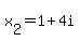 x%5B2%5D=1%2B4i