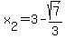 x%5B2%5D=3-sqrt%287%29%2F3