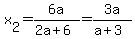 x%5B2%5D=6a%2F%282a%2B6%29=3a%2F%28a%2B3%29