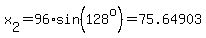x%5B2%5D=96%2Asin%28128%5Eo%29=75.64903