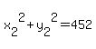 x%5B2%5D%5E2+%2B+y%5B2%5D%5E2+=+452