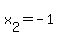 x%5B2%5D+=+-1