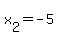 x%5B2%5D+=+-5
