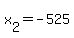 x%5B2%5D+=+-525