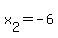 x%5B2%5D+=+-6