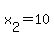 x%5B2%5D+=+10