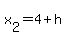 x%5B2%5D+=+4+%2B+h