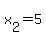 x%5B2%5D+=+5