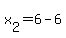 x%5B2%5D+=+6+-+6
