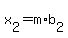 x%5B2%5D+=+m%2Ab%5B2%5D