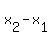 x%5B2%5D-x%5B1%5D