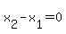 x%5B2%5D-x%5B1%5D=0