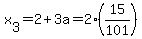 x%5B3%5D=+2%2B3a=2%2815%2F101%29