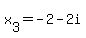 x%5B3%5D=-2-2i
