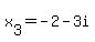 x%5B3%5D=-2-3i
