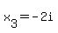 x%5B3%5D=-2i