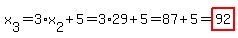 x%5B3%5D=3%2Ax%5B2%5D%2B5=3%2A29%2B5=87%2B5=highlight%2892%29