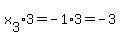 x%5B3%5D+%2A3=+-+1%2A3=-3