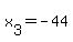 x%5B3%5D+=+-44