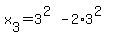 x%5B3%5D+=+3%5E%282%29-2%2A3%5E%282%29