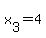 x%5B3%5D+=+4