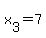x%5B3%5D+=+7