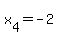 x%5B4%5D+=+-2