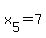 x%5B5%5D+=7