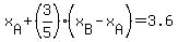 x%5BA%5D%2B%283%2F5%29%28x%5BB%5D-x%5BA%5D%29=3.6