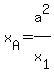 x%5BA%5D=a%5E2%2Fx%5B1%5D
