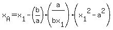 x%5BA%5D=x%5B1%5D-%28b%2Fa%29%28a%2Fbx%5B1%5D%29%28x%5B1%5D%5E2-a%5E2%29