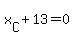 x%5BC%5D%2B13+=+0