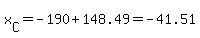 x%5BC%5D=-190%2B148.49=-41.51