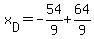 x%5BD%5D=-54%2F9%2B64%2F9