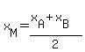 x%5BM%5D=%28x%5BA%5D%2Bx%5BB%5D%29%2F2