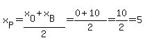 x%5BP%5D=%28x%5BO%5D%2Bx%5BB%5D%29%2F2=%280%2B10%29%2F2=10%2F2=5