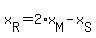 x%5BR%5D=2%2Ax%5BM%5D-x%5BS%5D