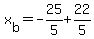 x%5Bb%5D=-25%2F5%2B22%2F5