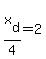 x%5Bd%5D%2F4=2