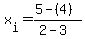 x%5Bi%5D=%285-%284%29%29%2F%282-3%29