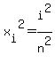 x%5Bi%5D%5E2=i%5E2%2Fn%5E2