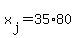 x%5Bj%5D+=+35%2A80